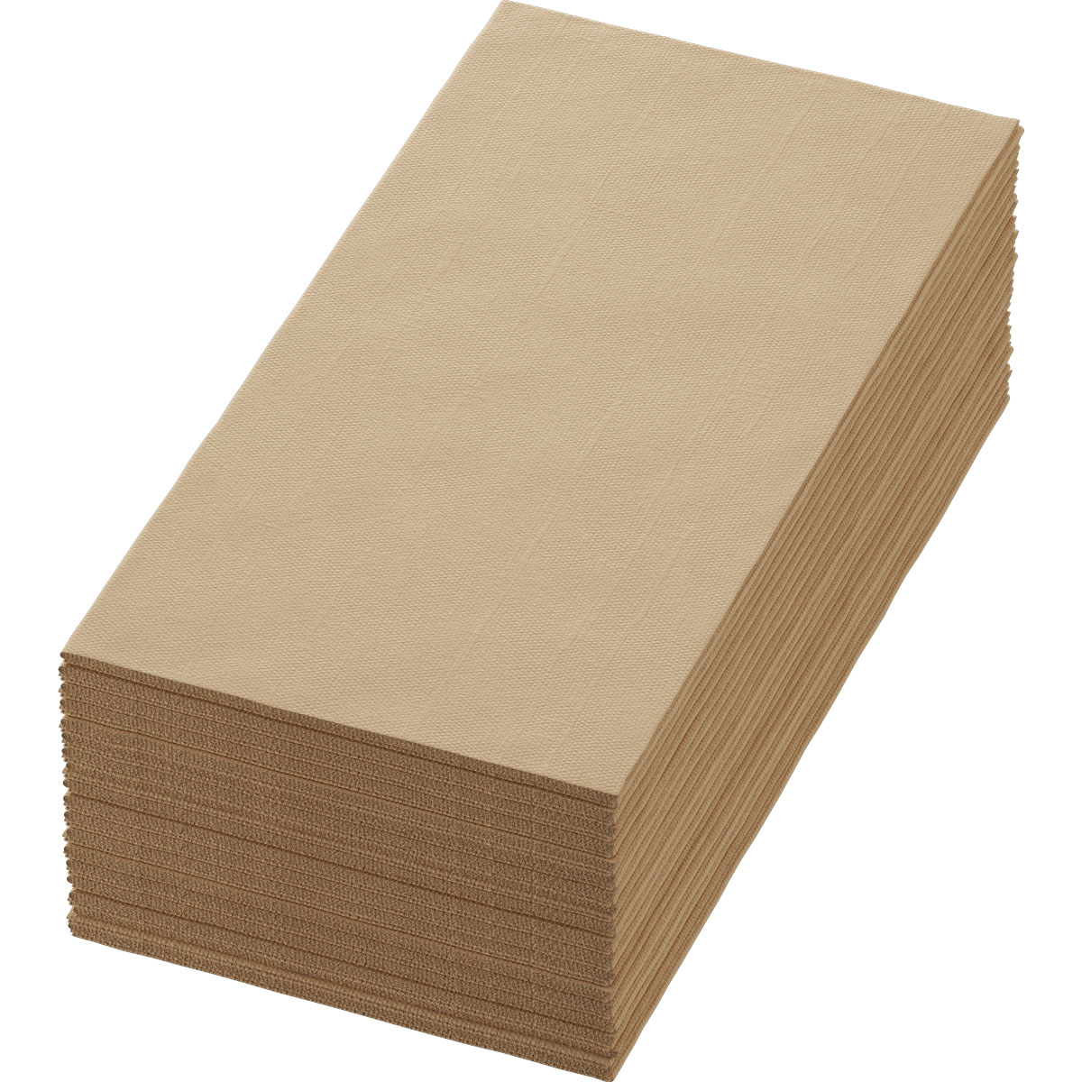 Bio-Dunisoft® Serviette 40 x 40 cm, 1/8-Buchfalz - Natural Brown