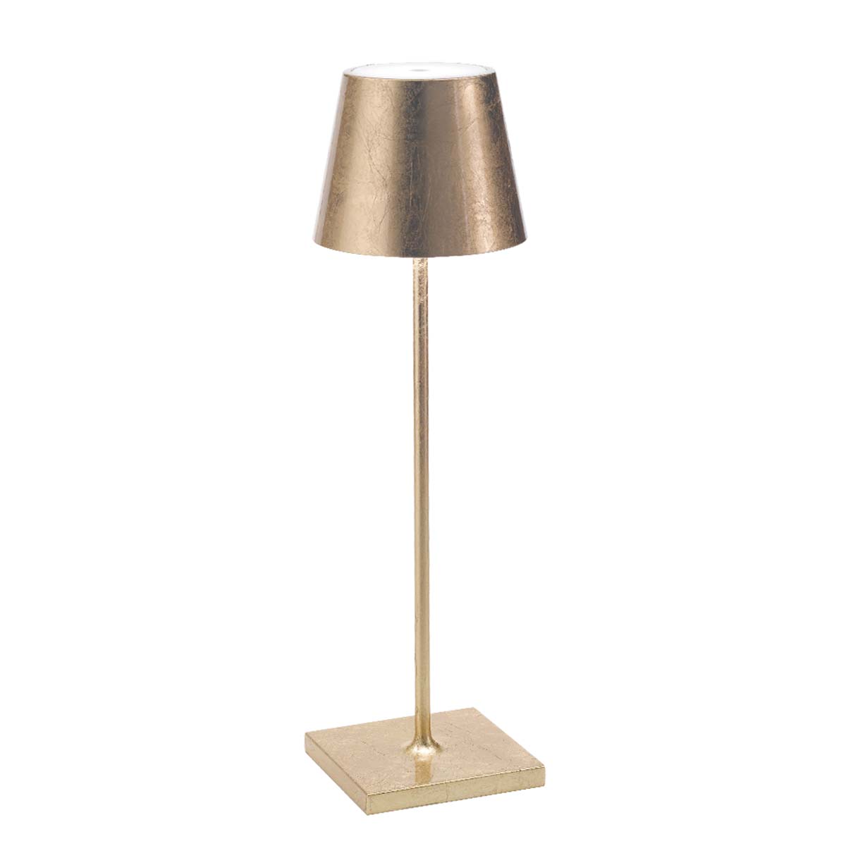 Tischleuchte Poldina - Blattgold