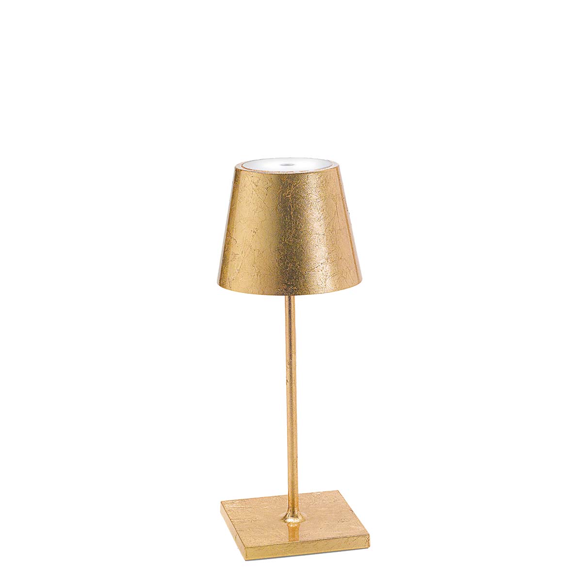 Tischleuchte Poldina Mini - Blattgold