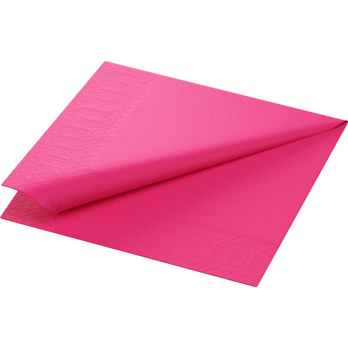 Zelltuchservietten 33 x 33 cm, 2-Lagig, 1/4-Falz - Fuchsia
