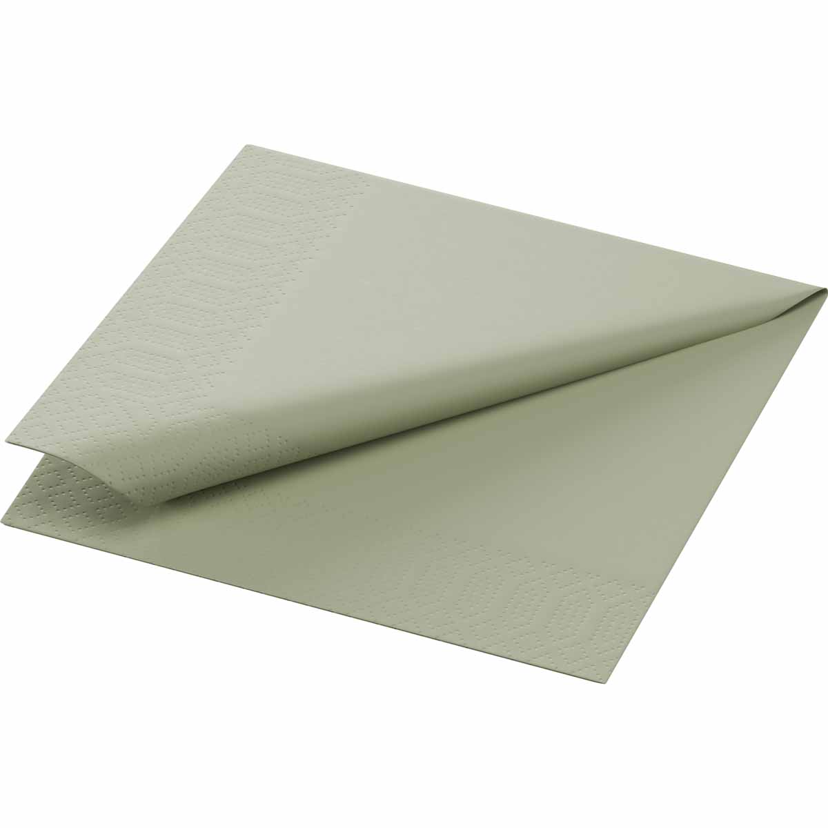 Zelltuchservietten 24 x 24 cm, 3-Lagig, 1/4-Falz - Pistachio Green
