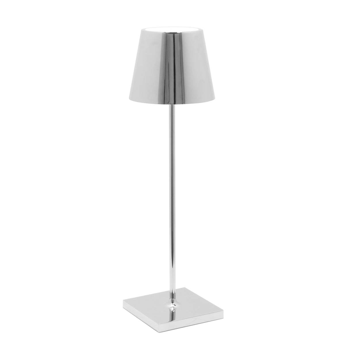 Tischleuchte Poldina - Chrom glänzend
