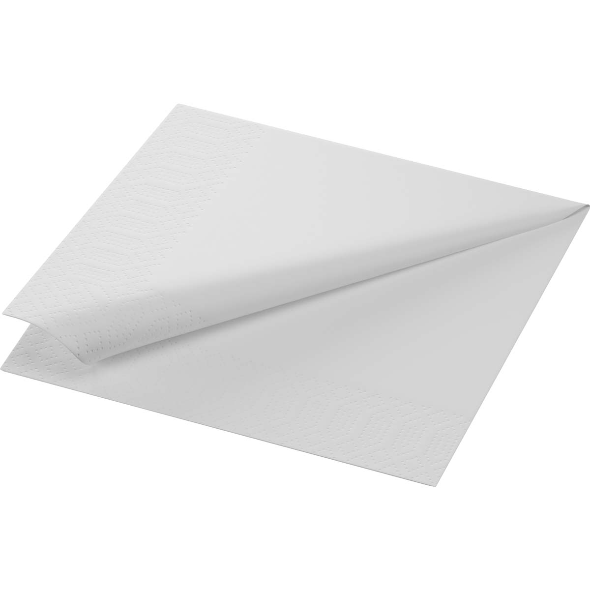 Zelltuchserv. 33 x 33 cm 2-Lagig 1/4-Falz Weiß - Pallettenware