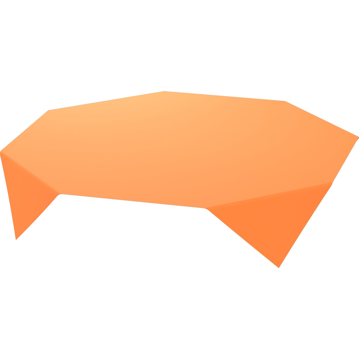 Bio-Dunicel® Mitteldecke 84 x 84 cm - Sun Orange