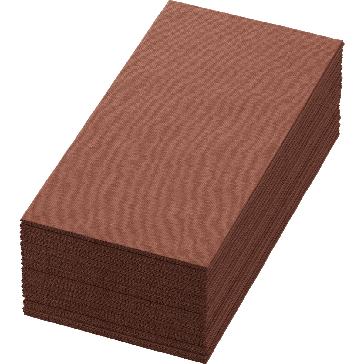 Bio-Dunisoft® Serviette 40 x 40 cm, 1/8-Buchfalz - Chestnut