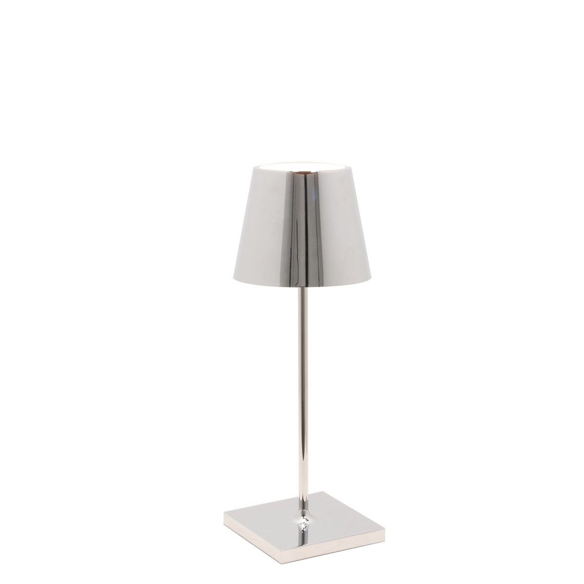 Tischleuchte Poldina Mini - Chrom glänzend