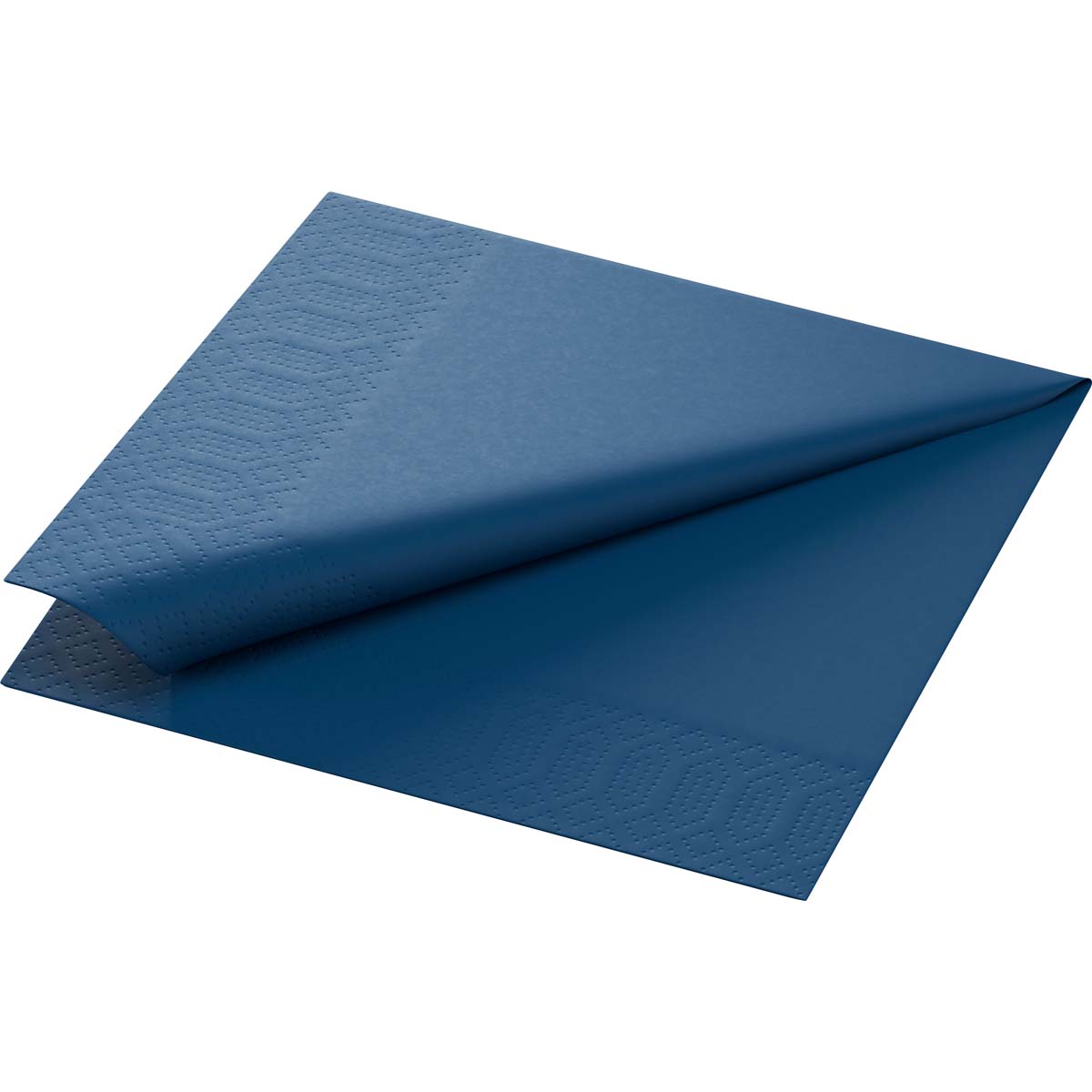 Zelltuchservietten 24 x 24 cm, 2-Lagig, 1/4-Falz - Dunkelblau
