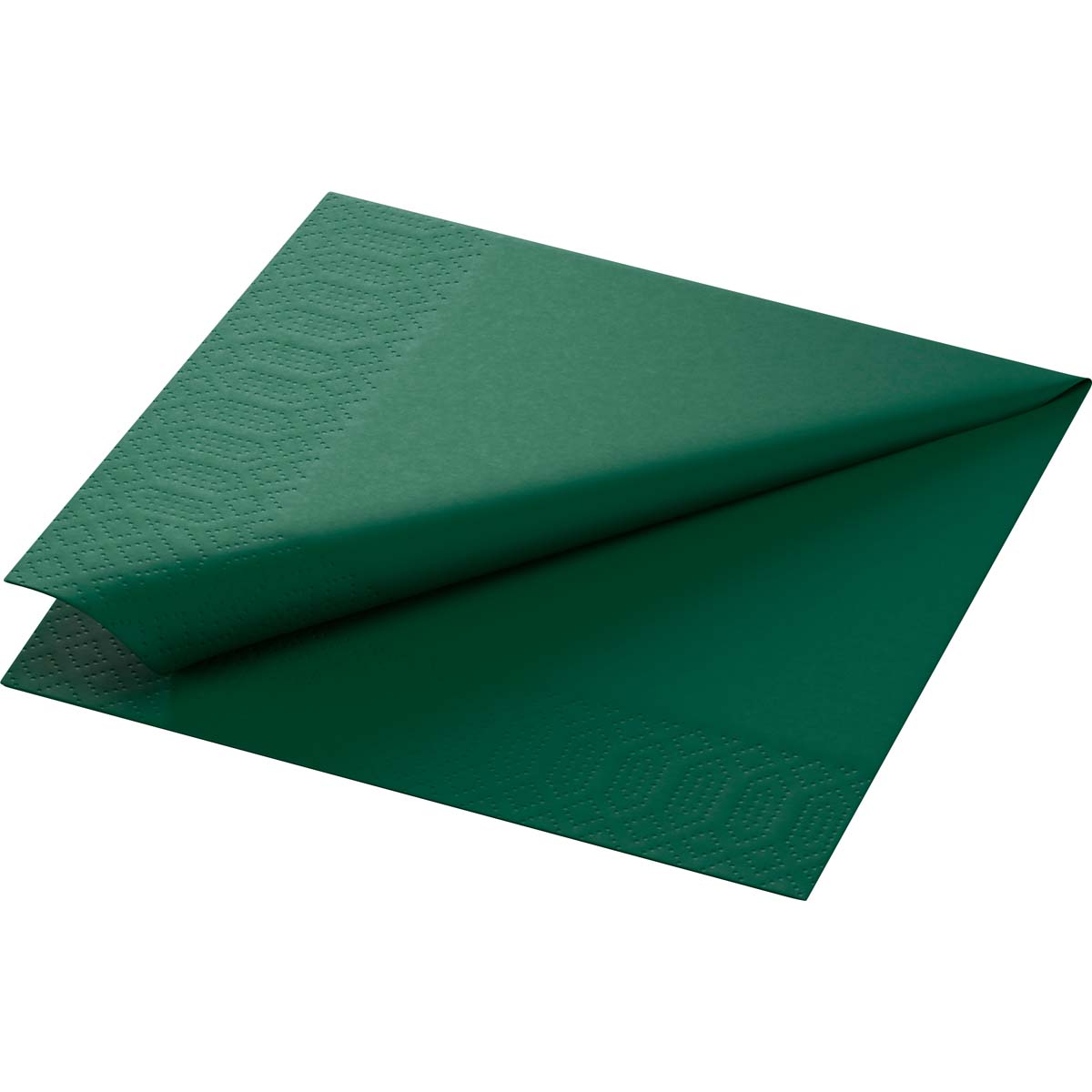 Zelltuchservietten 33 x 33 cm, 2-Lagig, 1/4-Falz - Jägergrün