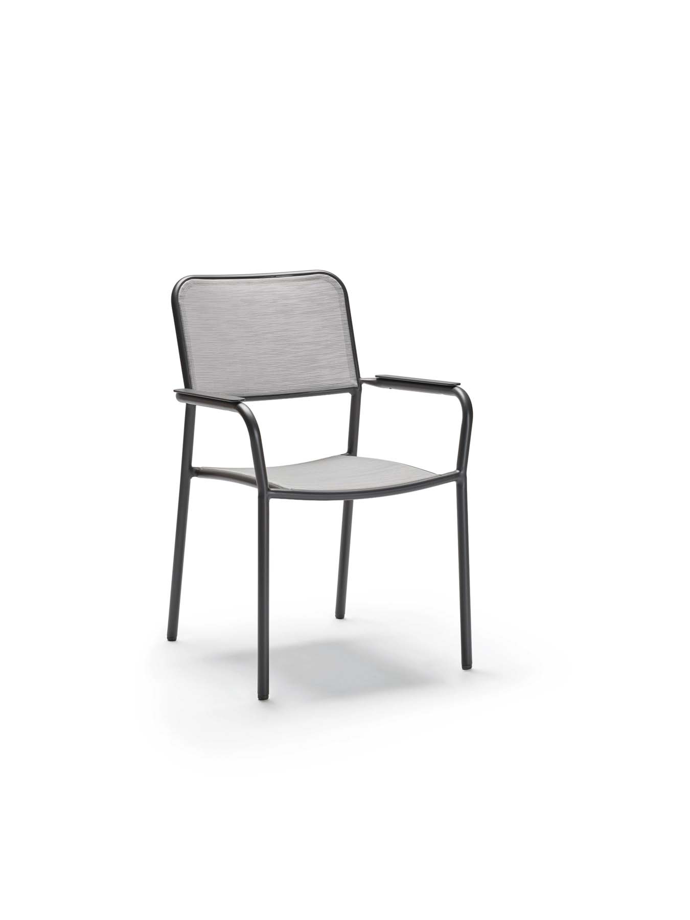 Stapelsessel JORIS - Anthrazit matt / Chia light